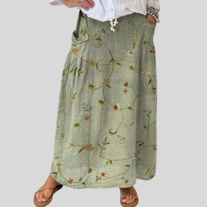 Fern – Meadow Linen Skirt