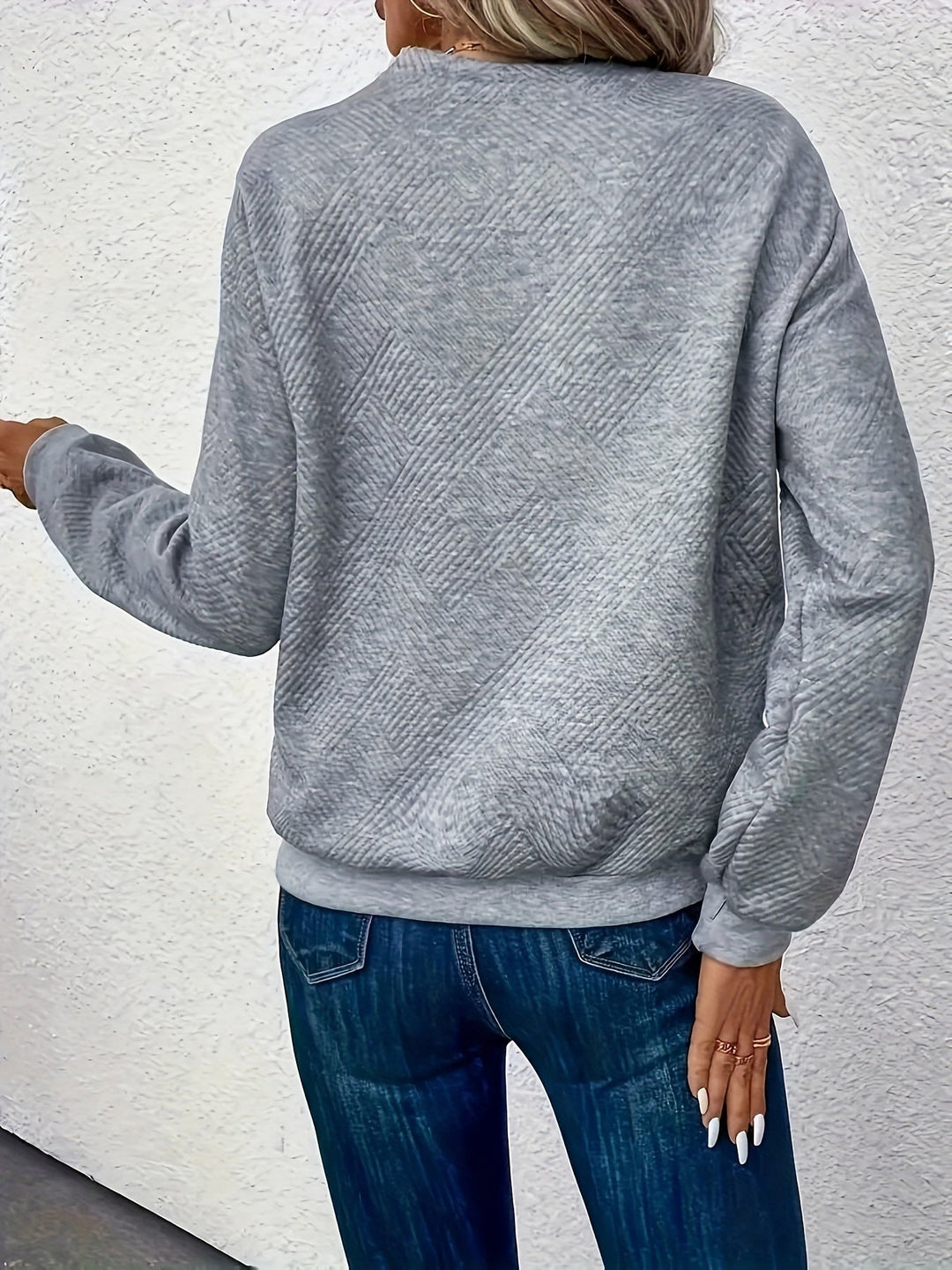 Lydia - Soft Button Sweatshirt