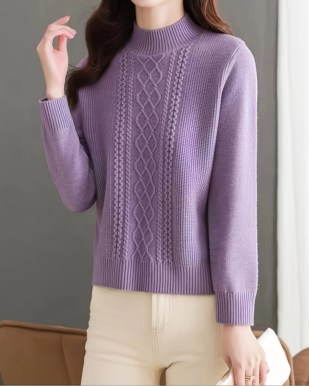 Iris – Soft Cable Sweater