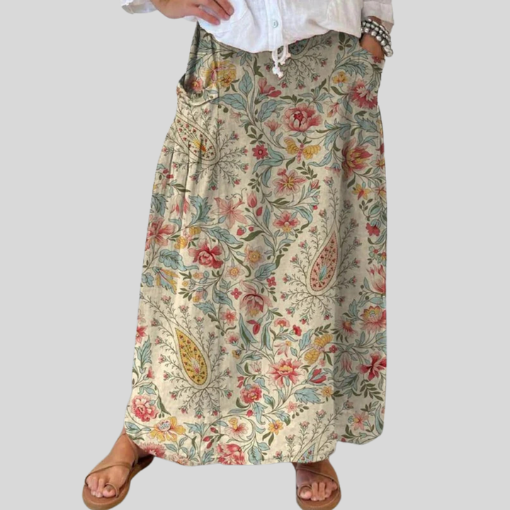 Gigi - Garden Linen Skirt