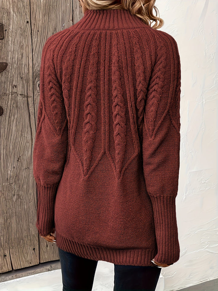 Charlotte - Soft Cable-Knit Sweater Dress
