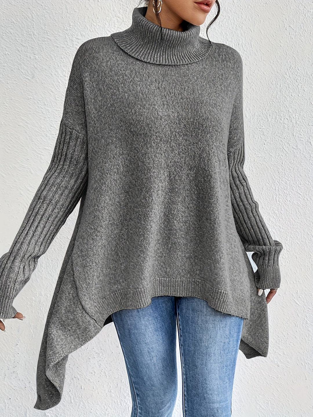 Amber - Oversized Turtleneck Sweater