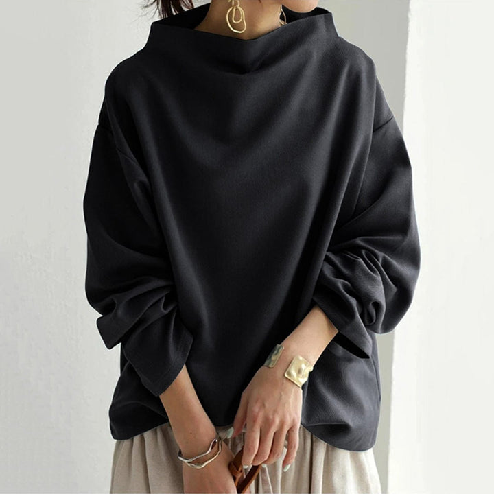 Emily - High-Neck Casual Top