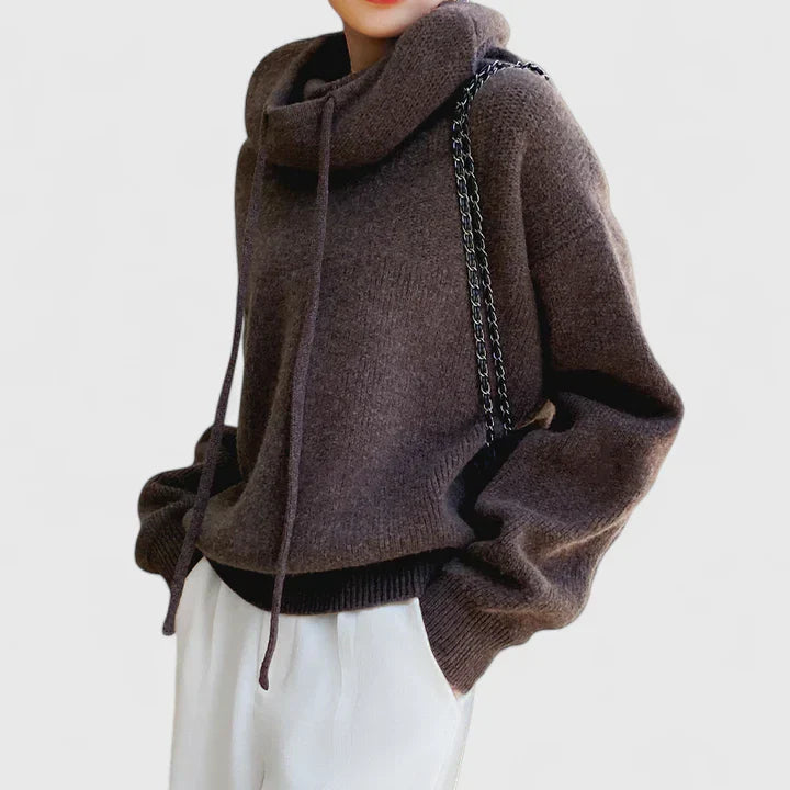 Lily - Cozy Knit Hoodie