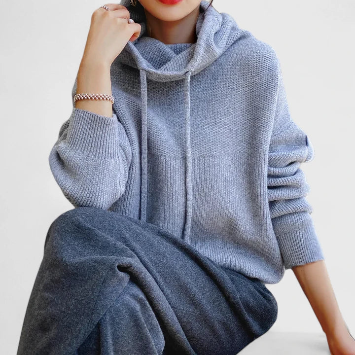 Lily - Cozy Knit Hoodie
