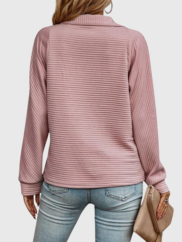 Phoebe - Elegant Half-Zip Sweater