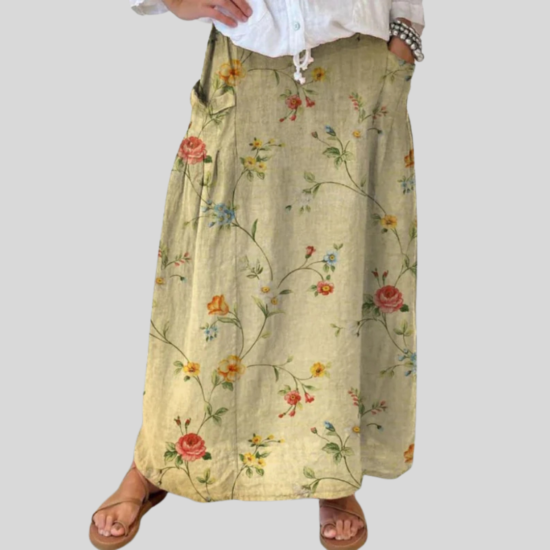 Lulu - Bloom Linen Skirt