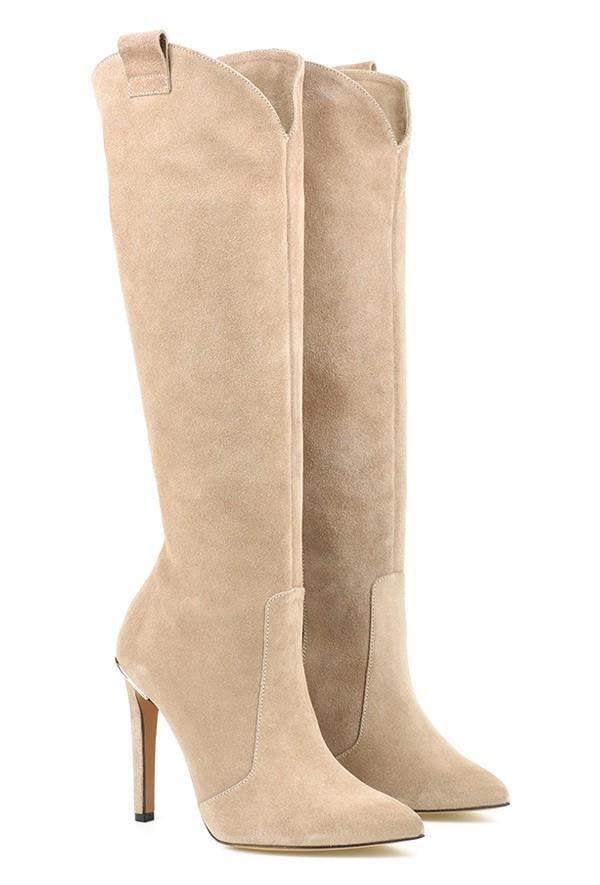 Isla - Stiletto High Knee Boots