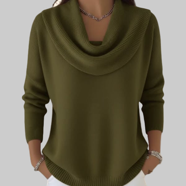 Sophie – Elegant Cowl Neck Sweater