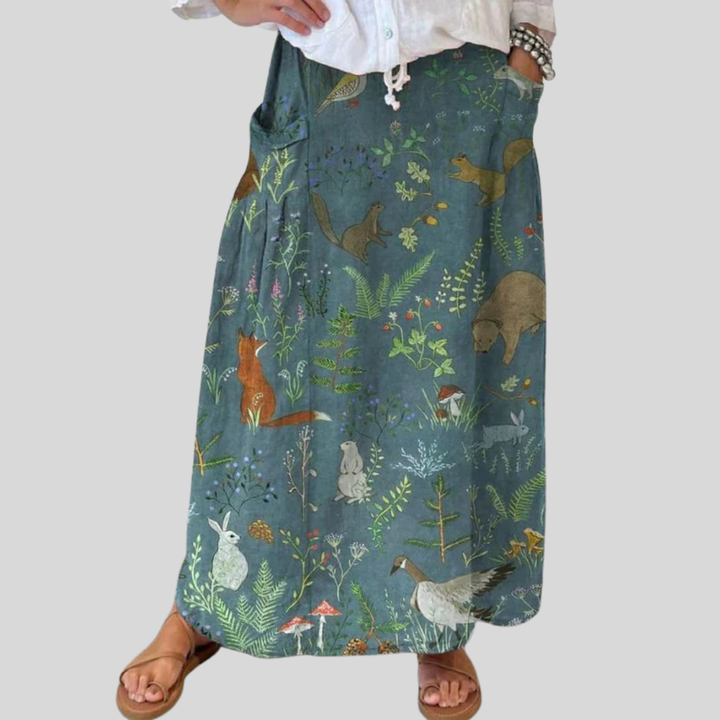 Birdie - Friends Linen Skirt