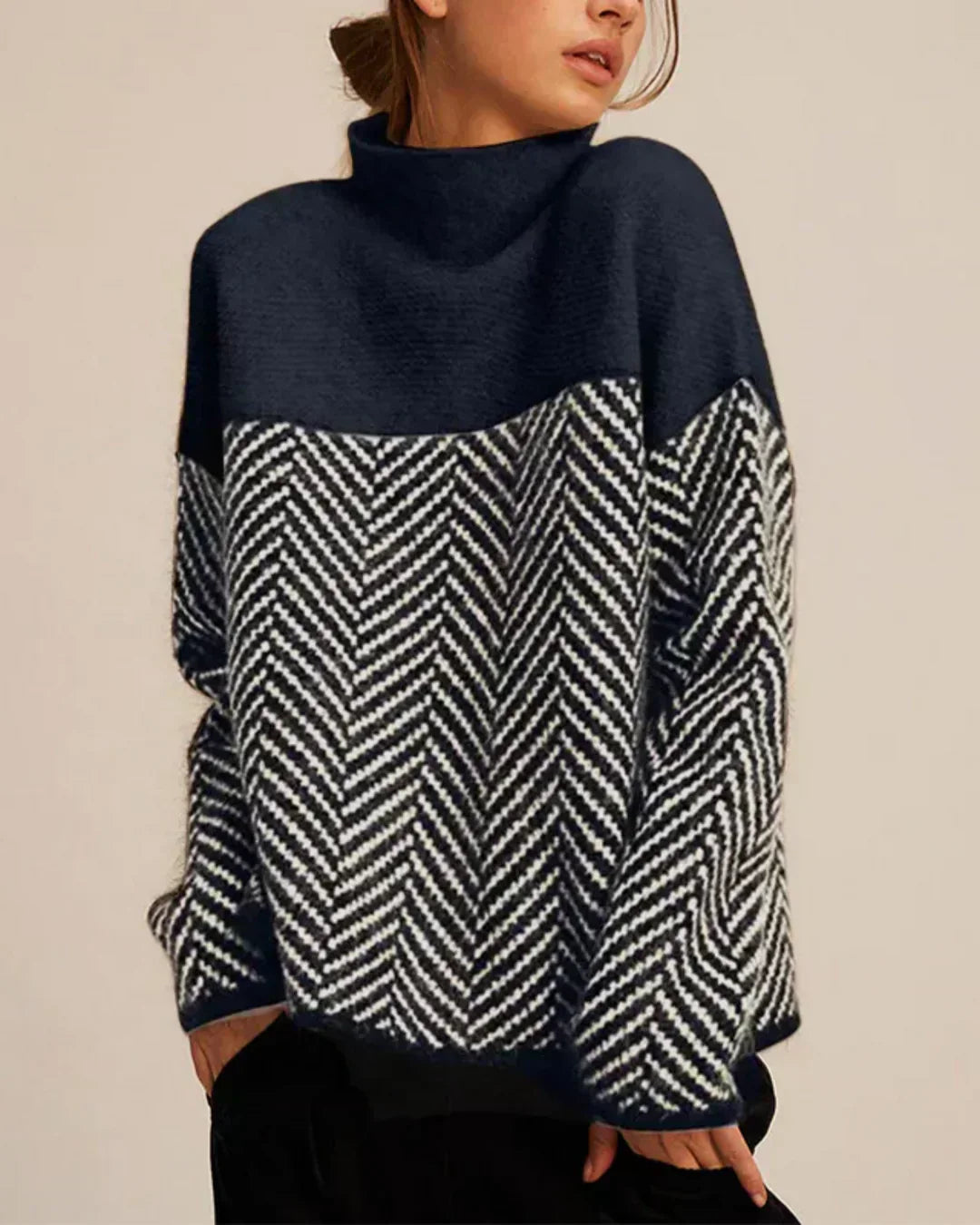 Daisy - Cotton Turtleneck Sweater