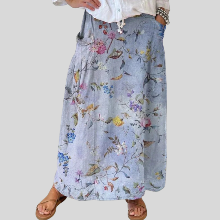 Cleo - Meadow Linen Skirt
