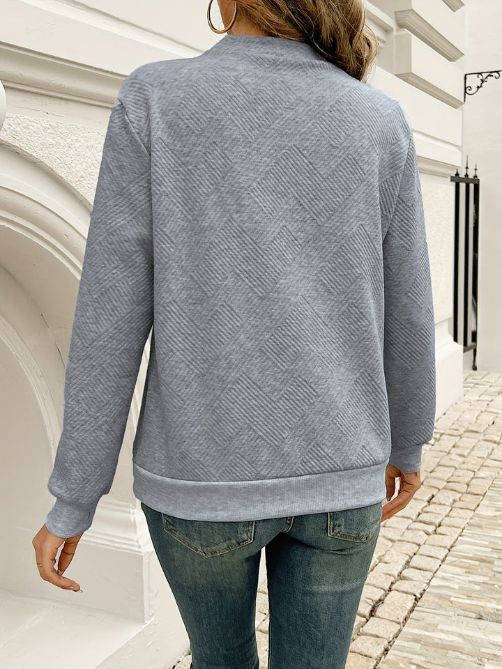 Lydia - Soft Button Sweatshirt